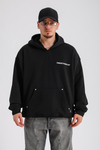 Couture Zımba Detay Siyah Oversize Sweatshirt SW1164