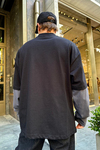 Danger Zone Reflektif Baskılı Sleeved Sweatshirt SW872