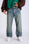Desenli Eskitme Jean Pantolon P1059