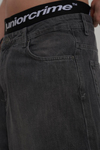 Dikiş Detay Gri Acid Wash Jean Pantolon CT01 6643