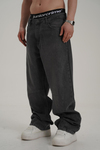 Dikiş Detay Gri Acid Wash Jean Pantolon CT01 6643