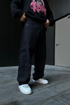 Dikiş Detay Siyah Jean Pantolon P855