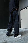 Dikiş Detay Siyah Jean Pantolon P855