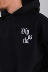 Diyos Baskılı Siyah Oversize Sweatshirt SW1198