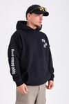 Diyos Baskılı Siyah Oversize Sweatshirt SW1198