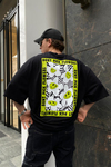 Dont Pick Flowers Baskılı Oversize Tshirt T553