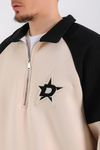Dsh Krem Fermuar Polo Yaka Oversize Sweatshirt SW1188