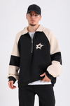 Dsh Siyah Fermuar Polo Yaka Oversize Sweatshirt SW1190