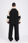 Dsh Siyah Fermuar Polo Yaka Oversize Sweatshirt SW1190