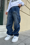 Eskitme Detay Cepli Jean Pantolon P763