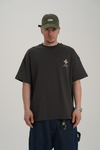 Etnik Desen Füme Oversize Tshirt JC01 26Y110