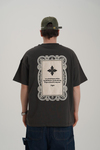 Etnik Desen Füme Oversize Tshirt JC01 26Y110