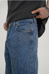 Etnik Desen Mavi Jean Pantolon CT01 6639