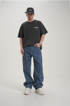 Etnik Desen Mavi Jean Pantolon CT01 6639