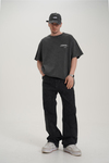 Etnik Desen Siyah Jean Pantolon CT01 6630