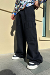 Extra Baggy Bol Kalıp Siyah Bdg  Pantolon P730