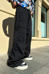 Extra Baggy Bol Kalıp Siyah Bdg  Pantolon P730