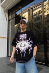 Eyez Siyah Baskılı Oversize Tshirt T630