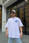 Faded Baskılı Beyaz Oversize Tshirt T638