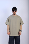Faded Bej Oversize Basic Tshirt T921