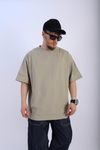Faded Bej Oversize Basic Tshirt T921