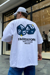 Faded Cube Baskılı Oversize Tshirt T646