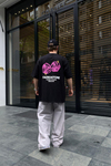 Faded Cube Siyah Oversize Tshirt T644