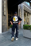 Faker Panda Baskılı Siyah Oversize Tshirt T727