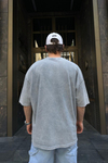 Famous Baskılı Acid Wash Oversize Tshirt T720