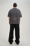 Fearless Baskılı Yıkama Efektli Oversize Tshirt