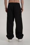 Fermuar Detay Siyah Baggy Pantolon CT01 6358