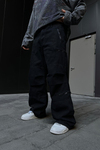 Fermuar Detay Siyah Jean Pantolon P856