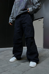 Fermuar Detay Siyah Jean Pantolon P856