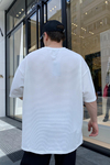 Fitilli Krem Jarse Kumaş Tshirt  T620
