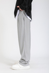 Fitilli Kumaş Gri Pantolon P1152