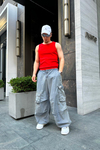 Fitilli Kumaş Kırmızı Fit Atlet T741
