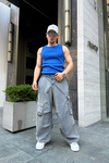Fitilli Kumaş Mavi Fit Atlet T743