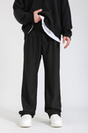 Fitilli Kumaş Siyah Pantolon P1153