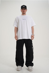 Forever Baskılı Beyaz Oversize Tshirt CT01 MRT26017/1