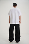 Forever Baskılı Beyaz Oversize Tshirt CT01 MRT26017/1