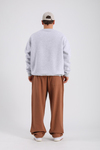 Forks Gri Melanj Oversize Sweatshirt  SW1119