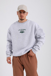 Forks Gri Melanj Oversize Sweatshirt  SW1119