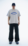 Frontier Patch Detay Gri Oversize Tshirt JC01 26Y125
