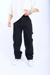 Fsbn Chaotic Nakışlı Siyah Baggy Jean P932