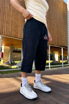 Fubu Lacivert Gabardin Kapri Pantolon P966