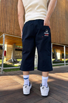 Fubu Lacivert Gabardin Kapri Pantolon P966