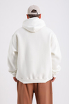 Fuckin Rv Baskılı Krem Oversize Sweatshirt SW1223