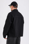 Füme Jean Kumaş Oversize Gömlek G146