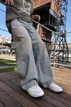 Fundayz Acid Wash Açık Mavi Eskitme Jean Pantolon P952