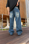 Fundayz Acid Wash Eskitme Detay  Mavi Jean Pantolon P954